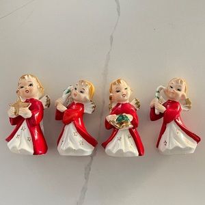 Vintage Christmas Angel figurines Made in Japan set of 4